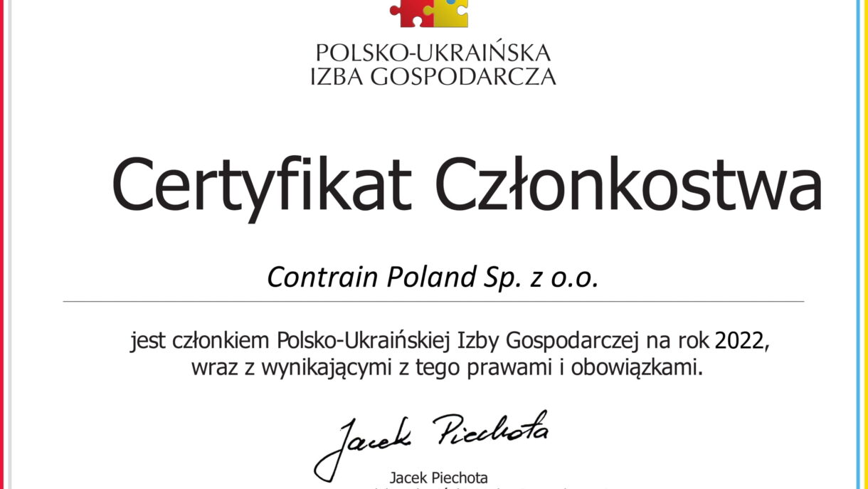 Contrain członkiem Polsko-Ukraińskiej Izby Gospodarczej